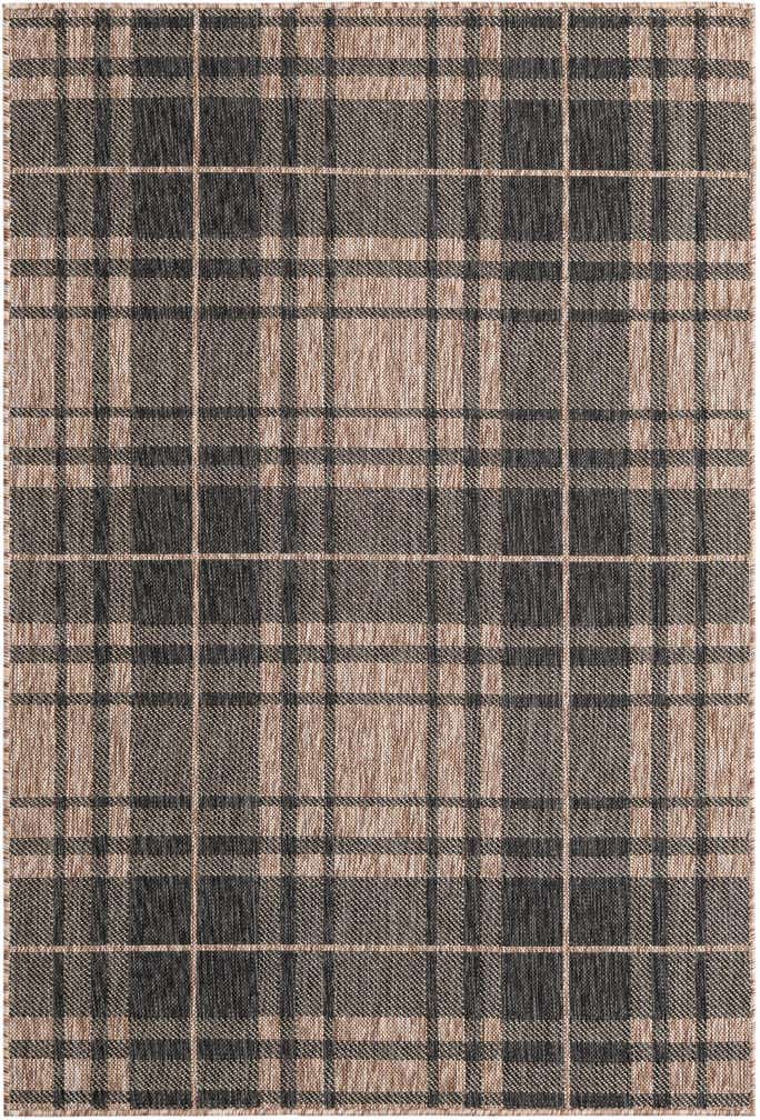4' x 6' Easy-Clean Checkered Indoor / Outdoor Rug