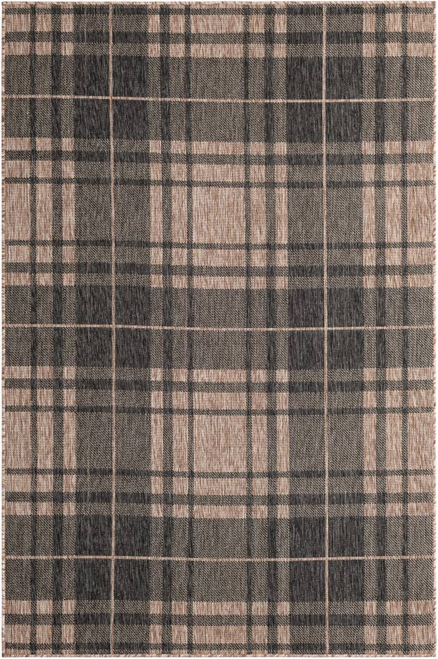Detail image of 5' 3 x 8' Easy-Clean Checkered Indoor / Outdoor Rug