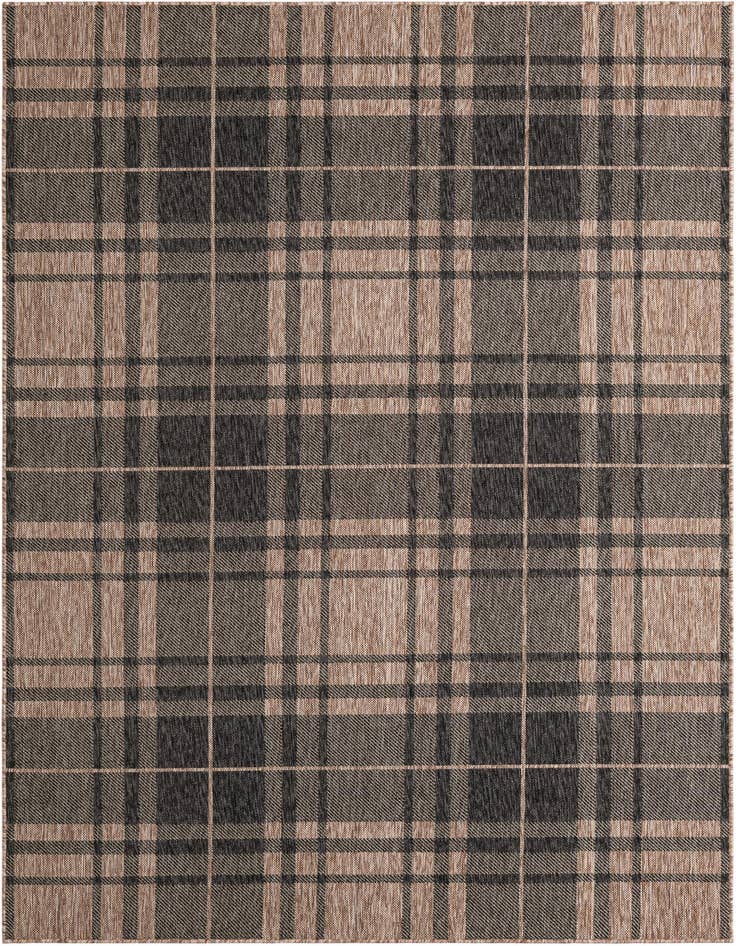 Detail image of 6' x 9' Easy-Clean Checkered Indoor / Outdoor Rug