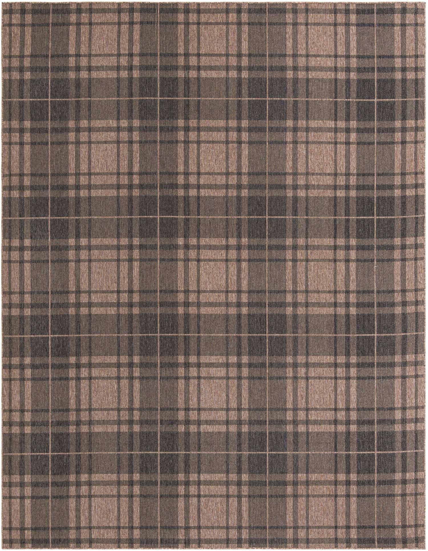 10' x 13' Easy-Clean Checkered Indoor / Outdoor Rug