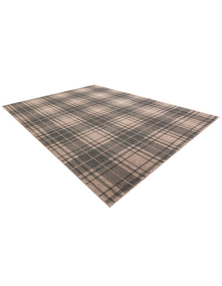 Detail image of 10' x 13'  Washable Checkered Indoor / Outdoor Rug