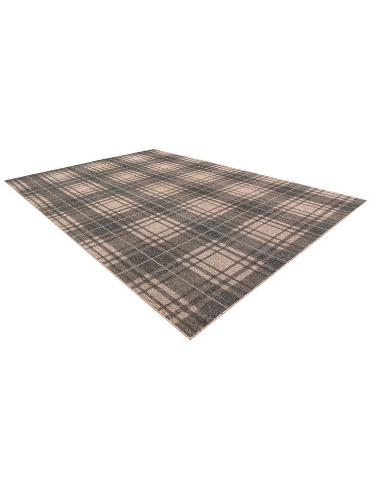 Detail image of 10' x 14'  Washable Checkered Indoor / Outdoor Rug