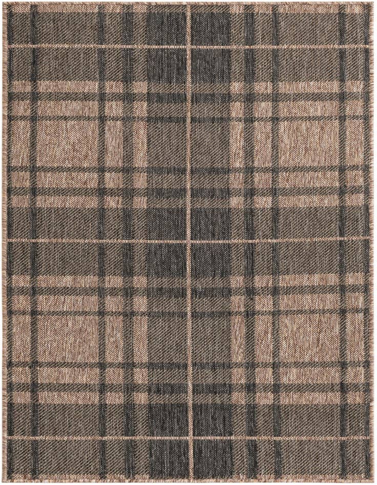 Detail image of 3' x 5' 3 Easy-Clean Checkered Indoor / Outdoor Rug