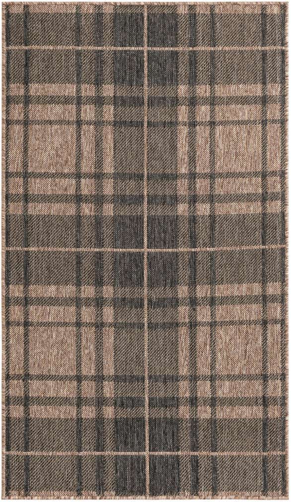 3' x 5' 3 Easy-Clean Checkered Indoor / Outdoor Rug