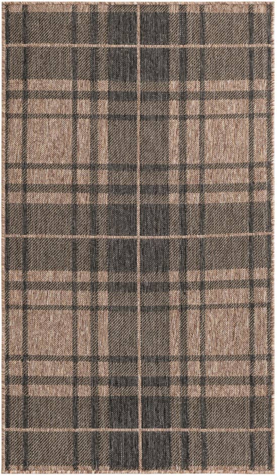 Detail image of 3' x 5' 3 Easy-Clean Checkered Indoor / Outdoor Rug