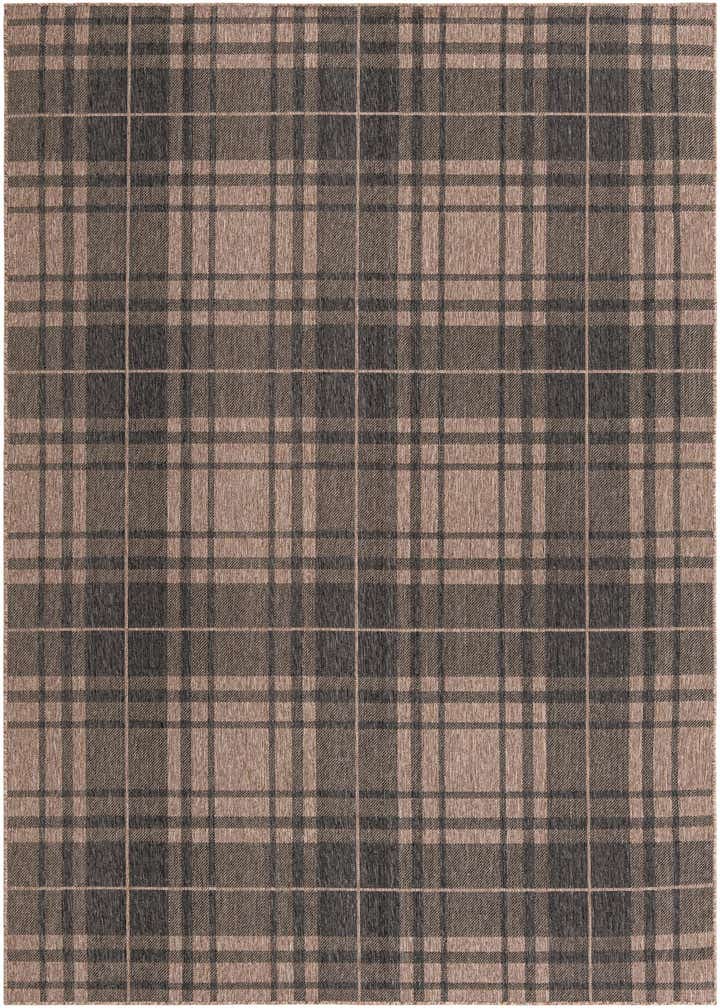 7' 10 x 11' Easy-Clean Checkered Indoor / Outdoor Rug