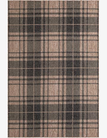 6' x 9' Easy-Clean Checkered Indoor / Outdoor Rug