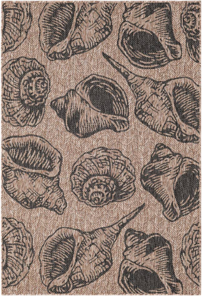 Detail image of 4' x 6' Easy-Clean Coastal Indoor / Outdoor Rug