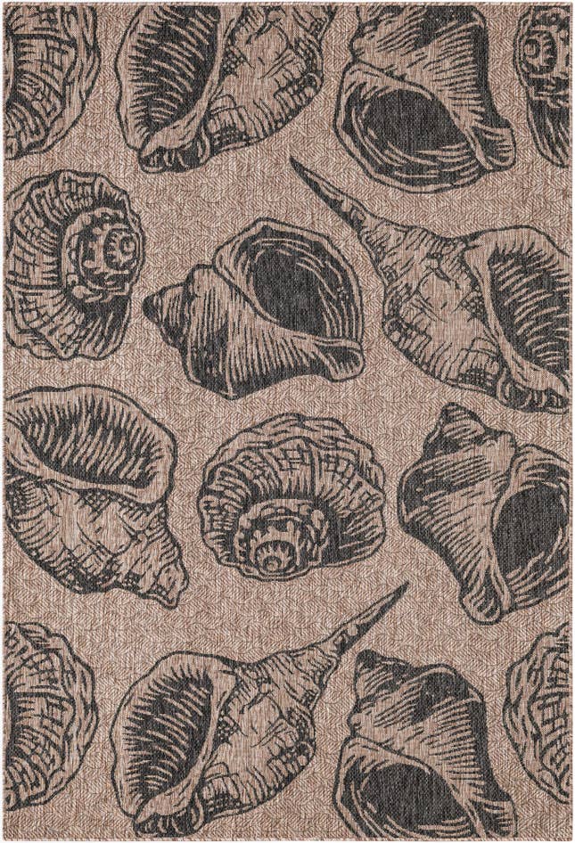 Detail image of 6' x 9' Easy-Clean Coastal Indoor / Outdoor Rug