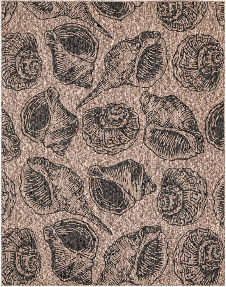 Detail image of 7' 10 x 10' Easy-Clean Coastal Indoor / Outdoor Rug