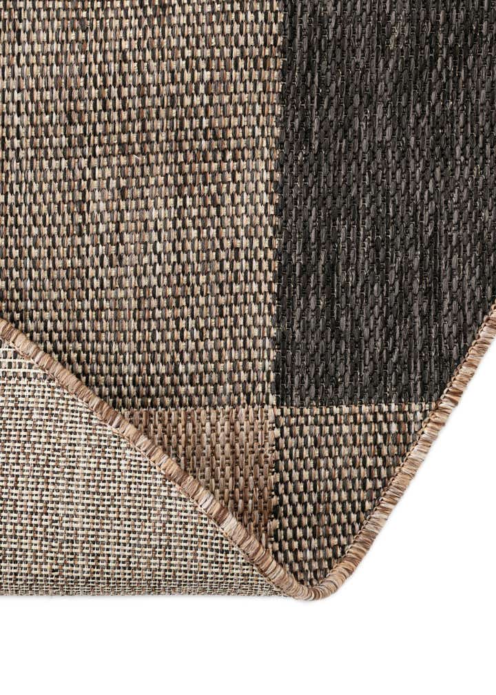 3' x 3' Easy-Clean Checkered Indoor / Outdoor Round Rug
