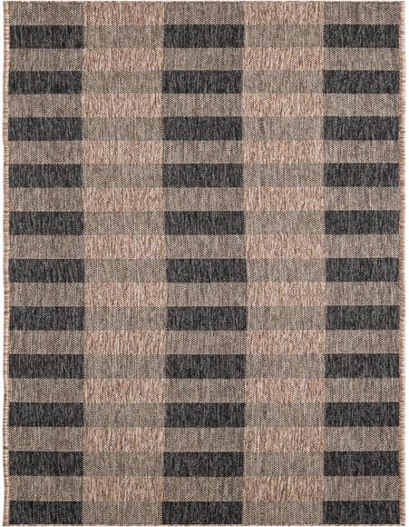 Detail image of 2' 7 x 12' Easy-Clean Checkered Indoor / Outdoor Runner Rug