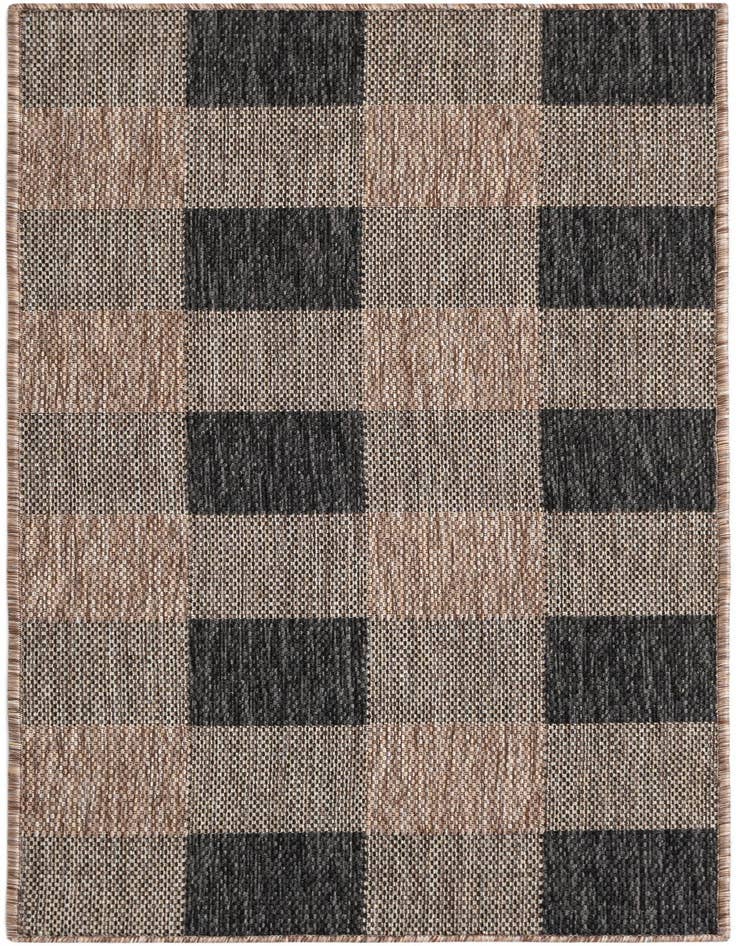 Detail image of 2' x 5' 3 Easy-Clean Checkered Indoor / Outdoor Runner Rug