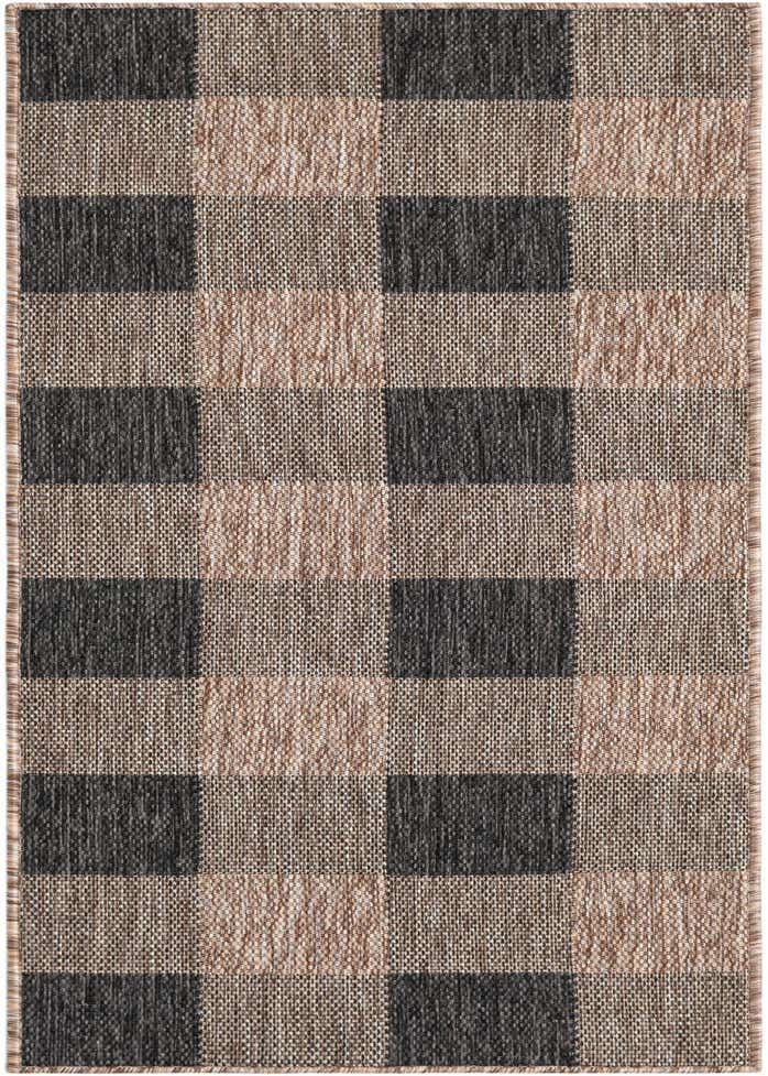 2' x 6' Easy-Clean Checkered Indoor / Outdoor Runner Rug