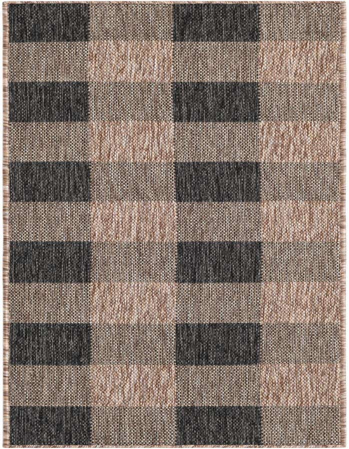 2' x 6' Easy-Clean Checkered Indoor / Outdoor Runner Rug
