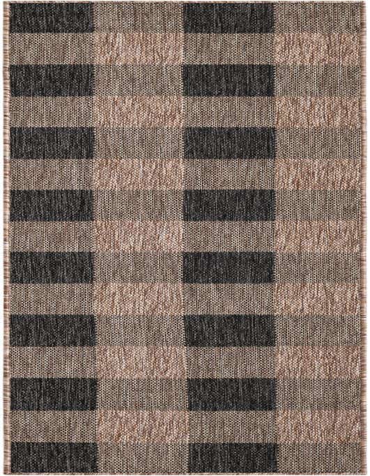 2' x 8' Easy-Clean Checkered Indoor / Outdoor Runner Rug