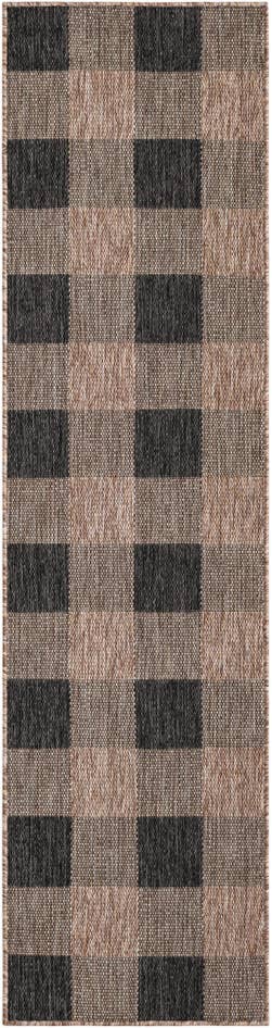 Detail image of 2' x 8' Easy-Clean Checkered Indoor / Outdoor Runner Rug