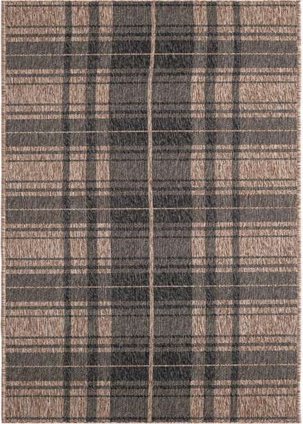 2' 7 x 12' Easy-Clean Checkered Indoor / Outdoor Runner Rug