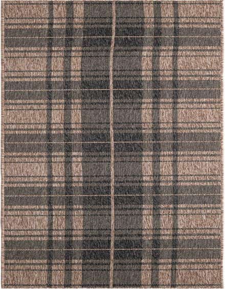 2' 7 x 12' Easy-Clean Checkered Indoor / Outdoor Runner Rug