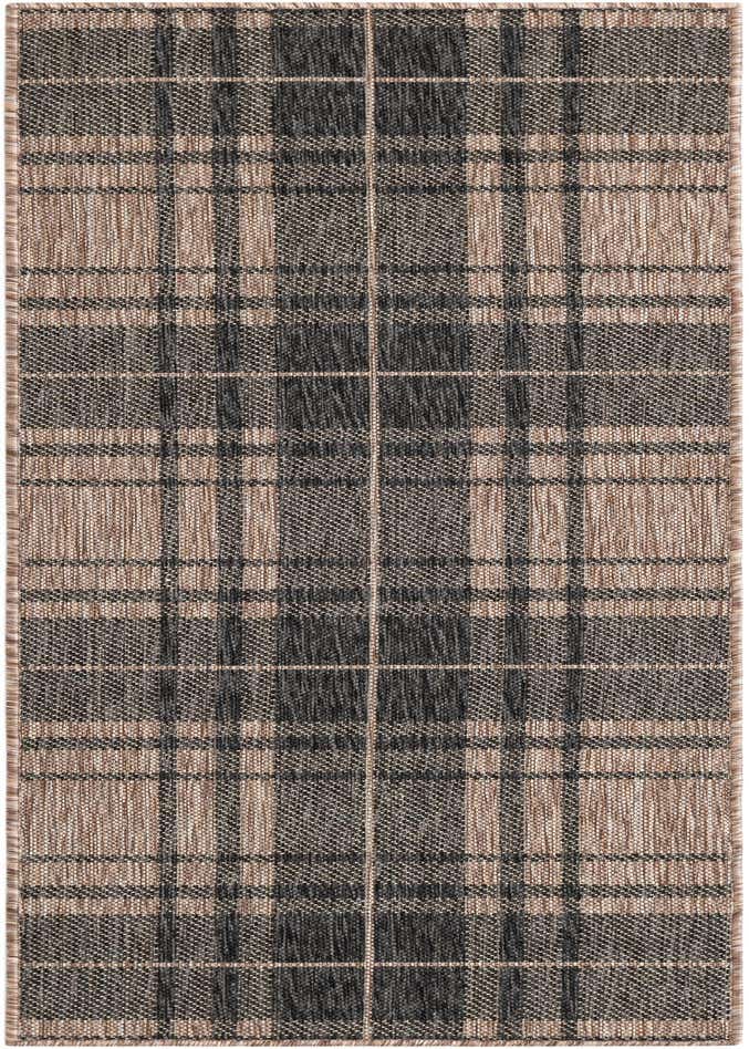 2' x 6' Easy-Clean Checkered Indoor / Outdoor Runner Rug