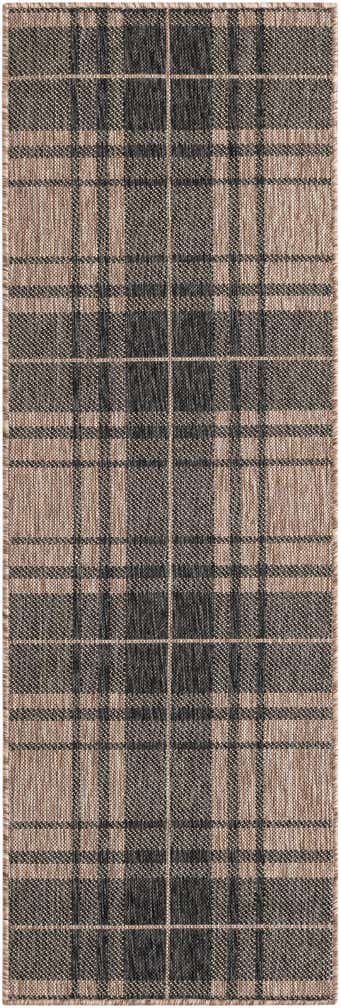 2' x 6' Easy-Clean Checkered Indoor / Outdoor Runner Rug