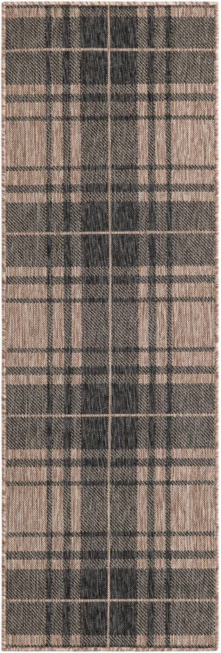 Detail image of 2' x 6' Easy-Clean Checkered Indoor / Outdoor Runner Rug