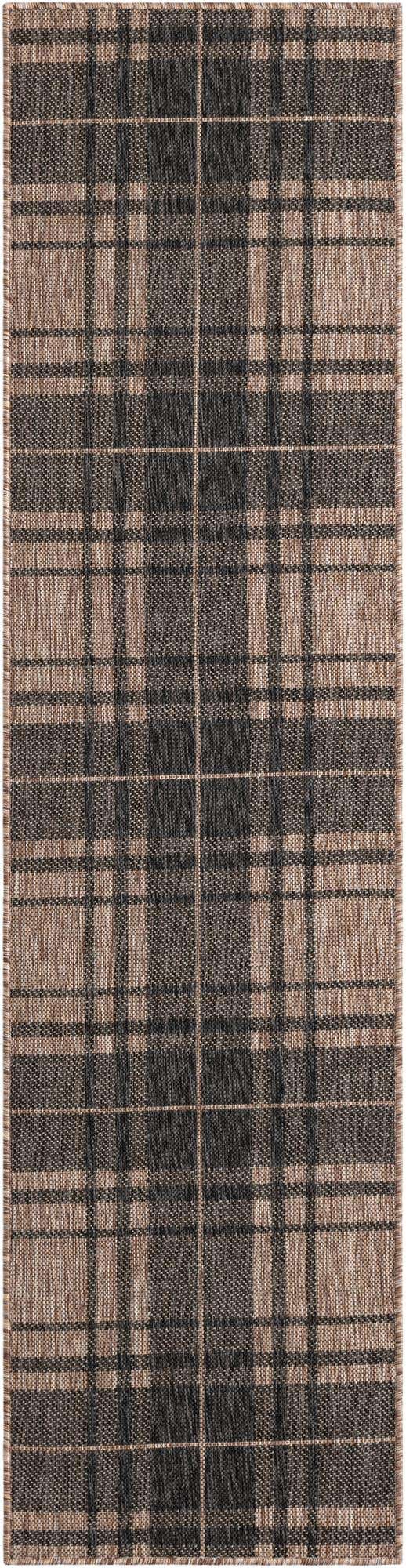 2' x 8' Easy-Clean Checkered Indoor / Outdoor Runner Rug