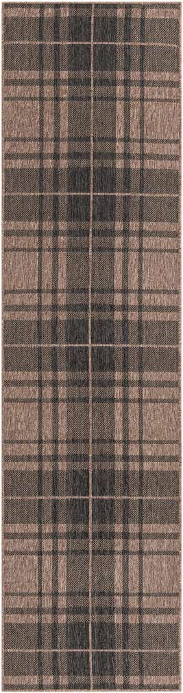 2' 7 x 10' Easy-Clean Checkered Indoor / Outdoor Runner Rug