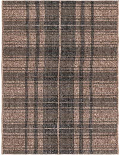 2' 7 x 13' Easy-Clean Checkered Indoor / Outdoor Runner Rug