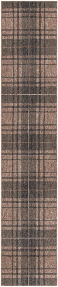 Detail image of 2' 7 x 13' Easy-Clean Checkered Indoor / Outdoor Runner Rug