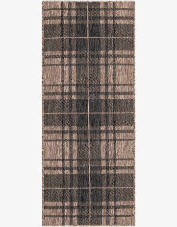 2' x 5' 3 Easy-Clean Checkered Indoor / Outdoor Runner Rug