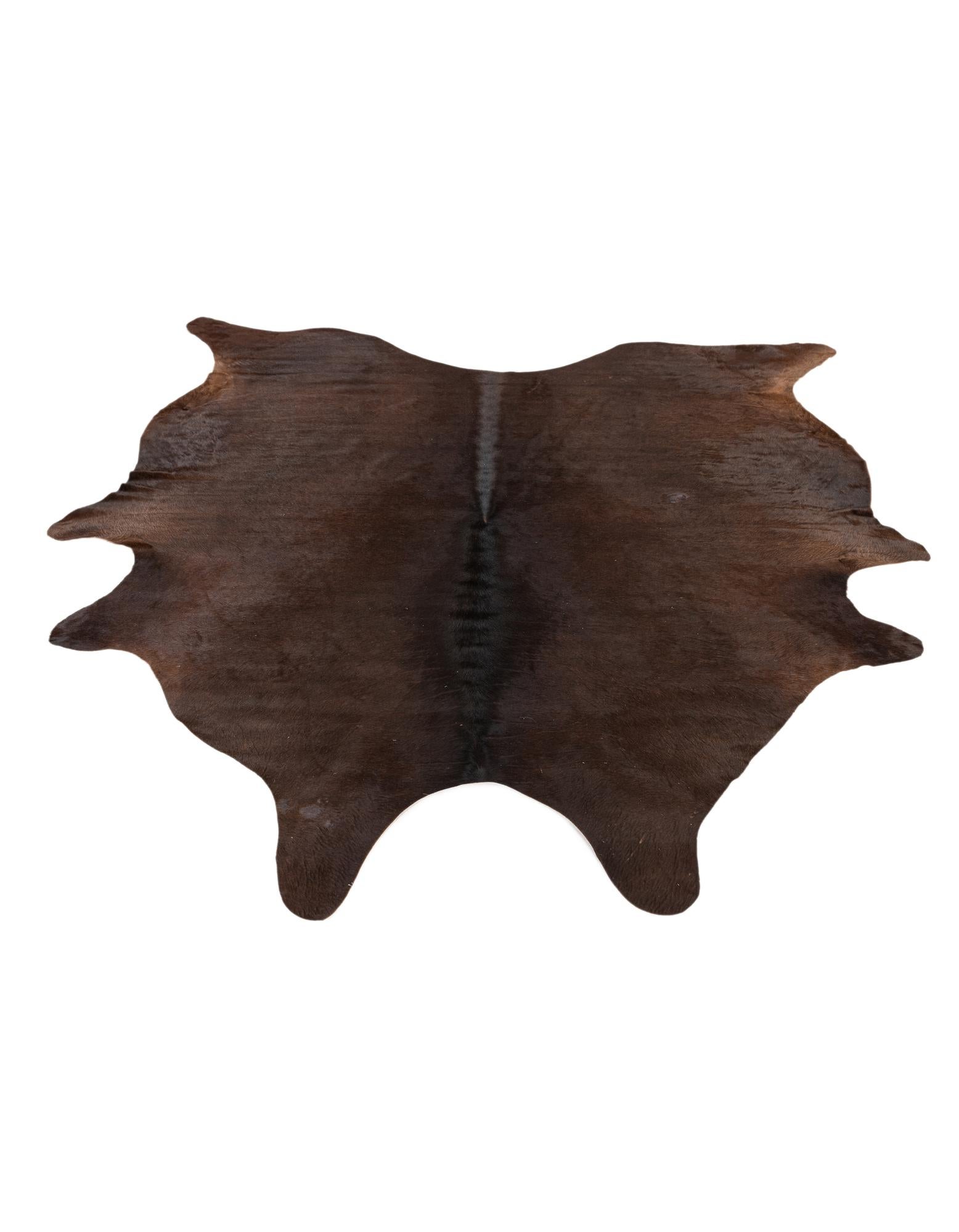 6' 2 x 6' 5 Cowhide Leather Square Rug