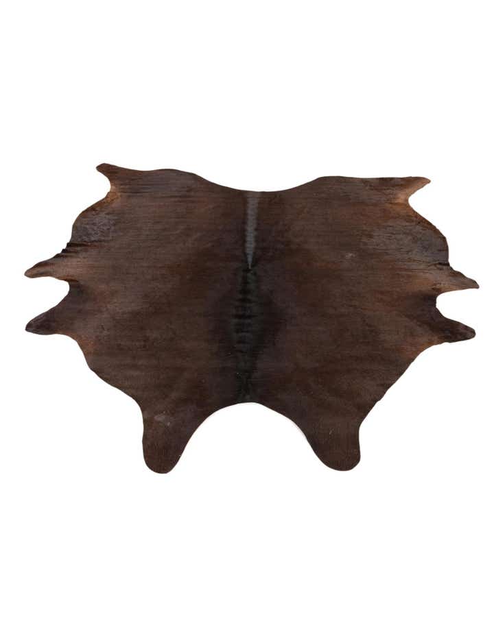 6' 2 x 6' 5 Cowhide Leather Square Rug