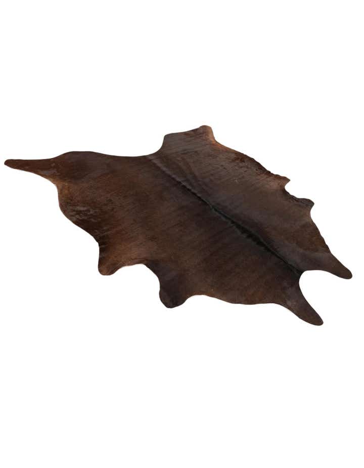 6' 2 x 6' 5 Cowhide Leather Square Rug
