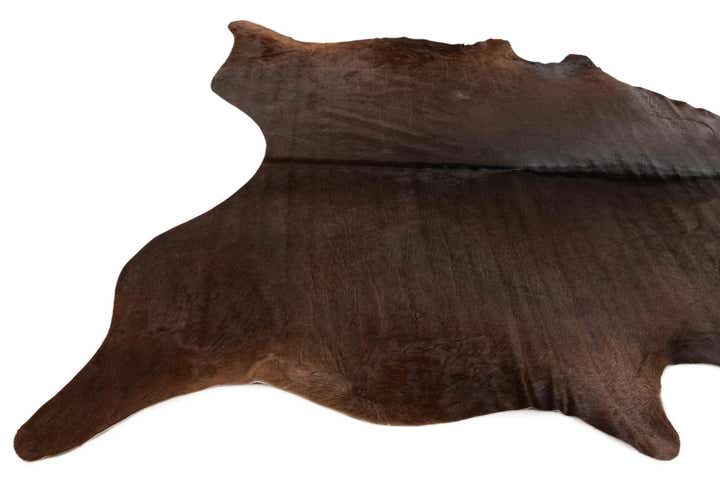 6' 2 x 6' 5 Cowhide Leather Square Rug