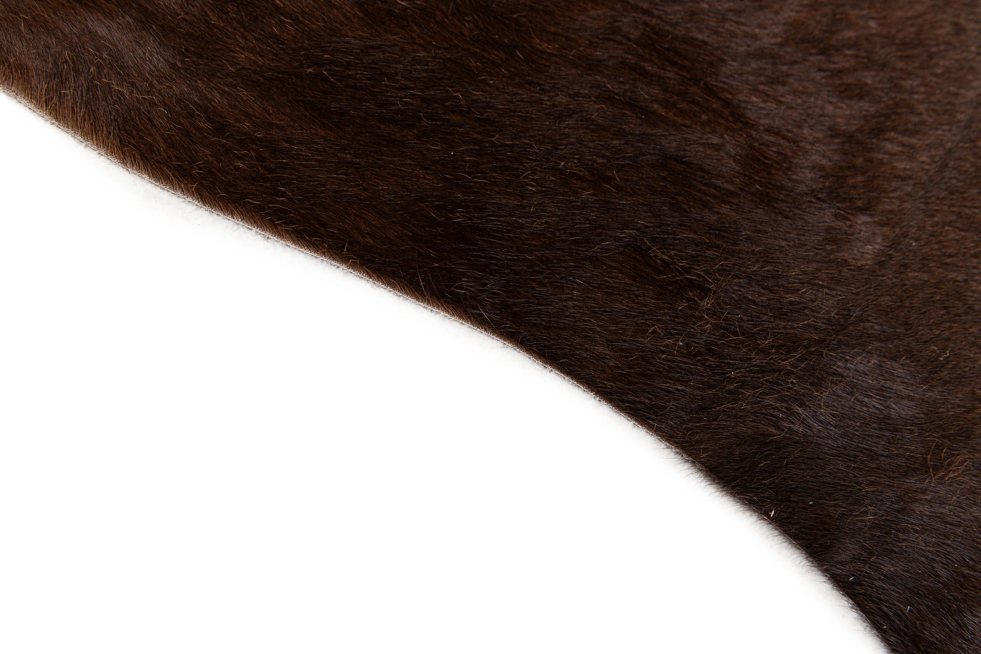 6' 2 x 6' 5 Cowhide Leather Square Rug