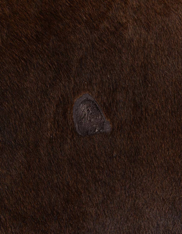 Detail image of 6' 2 x 6' 5 Cowhide Leather Square Rug