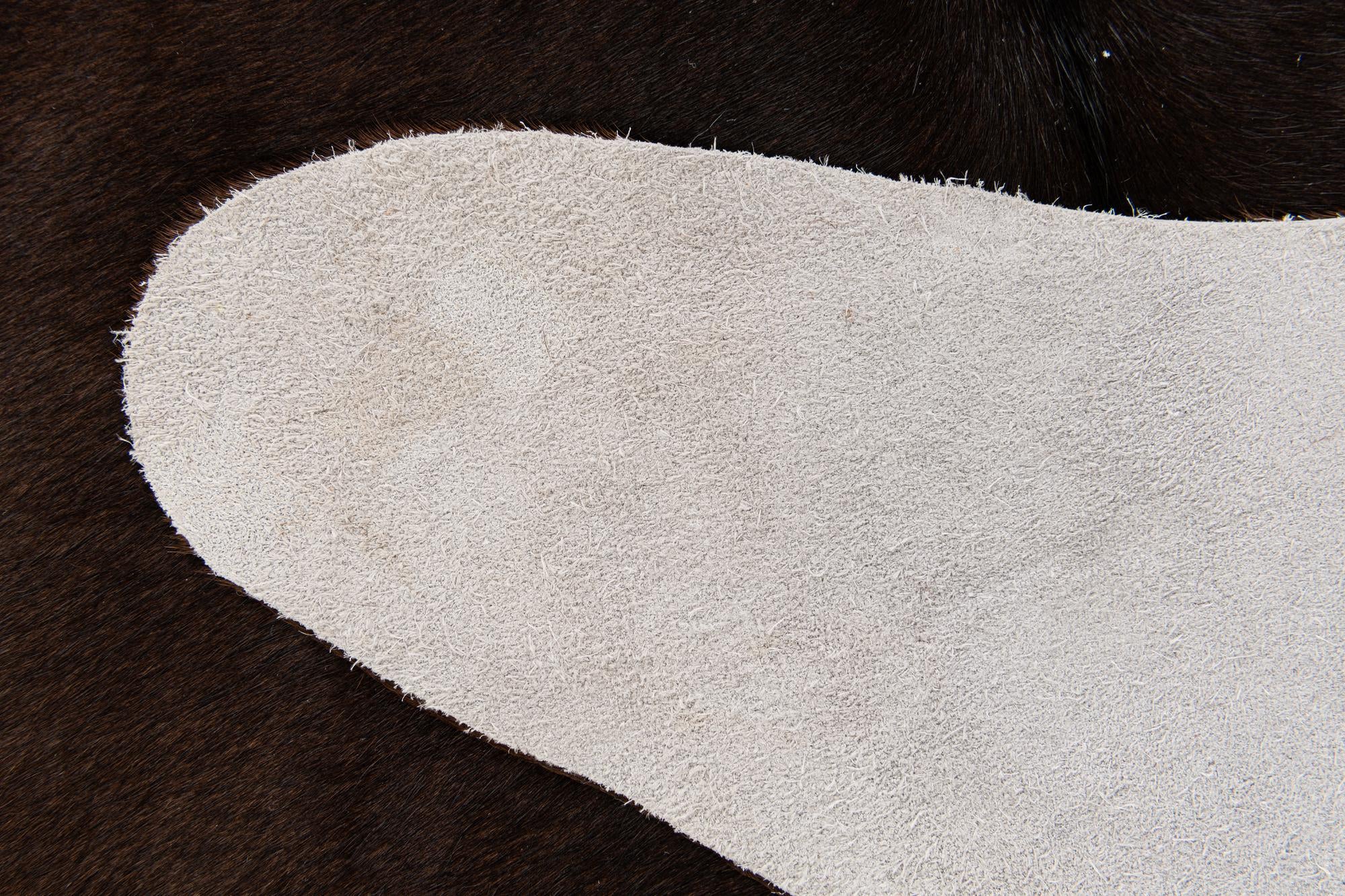 6' 2 x 6' 5 Cowhide Leather Square Rug