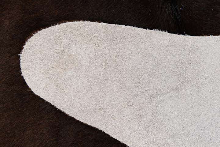 6' 2 x 6' 5 Cowhide Leather Square Rug