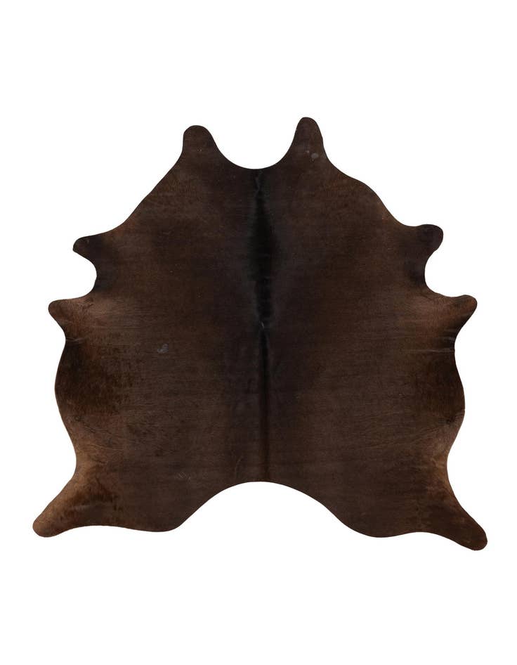 Detail image of 6' 2 x 6' 5 Cowhide Leather Square Rug