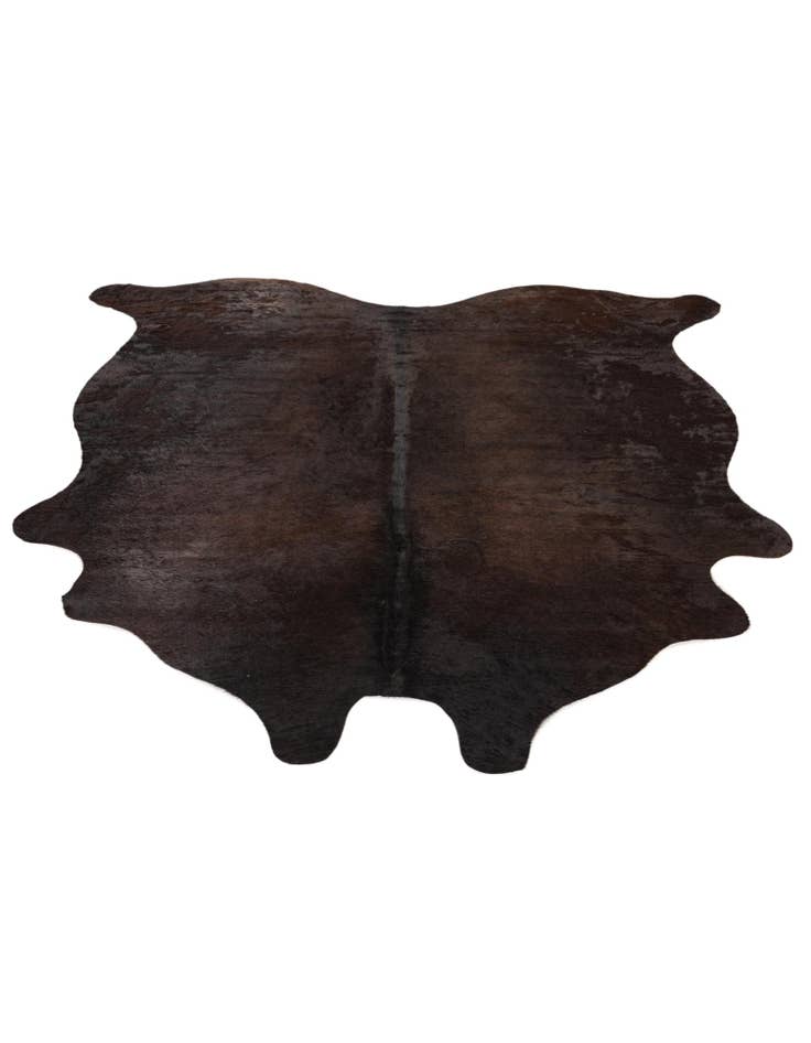 Detail image of 5' 5 x 5' 10 Cowhide Leather Square Rug