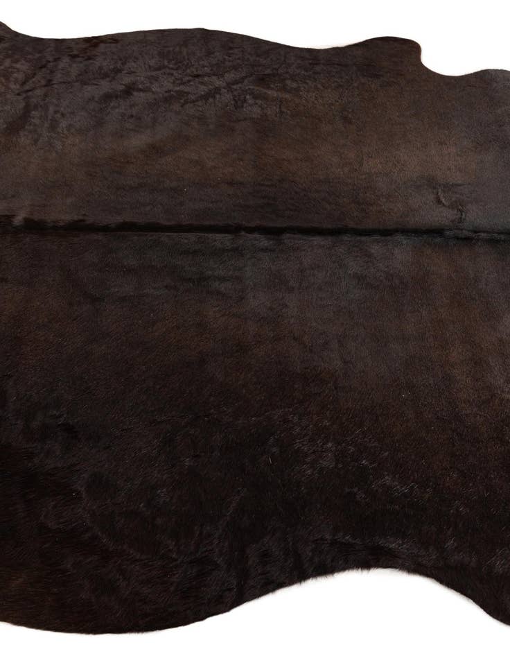 Detail image of 5' 5 x 5' 10 Cowhide Leather Square Rug