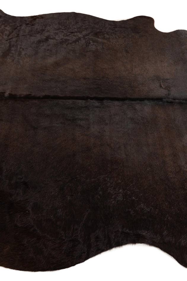 Detail image of 5' 5 x 5' 10 Cowhide Leather Square Rug
