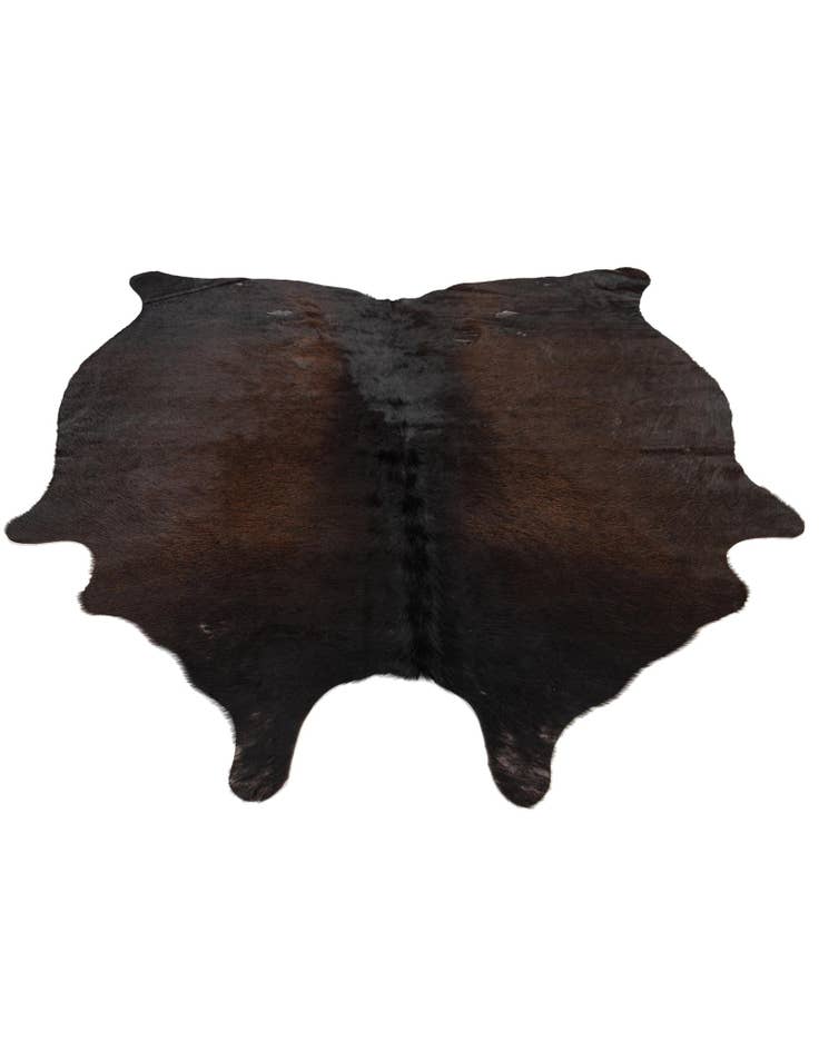 Detail image of 4' 5 x 4' 9 Cowhide Leather Square Rug