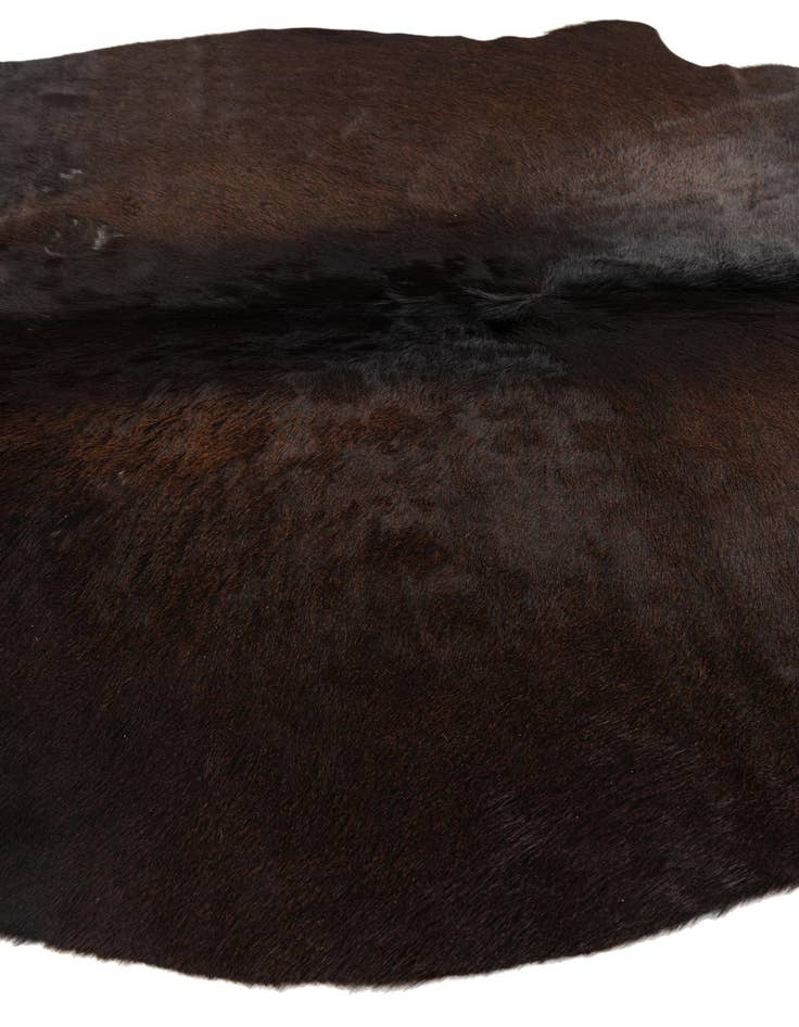 Detail image of 4' 5 x 4' 9 Cowhide Leather Square Rug