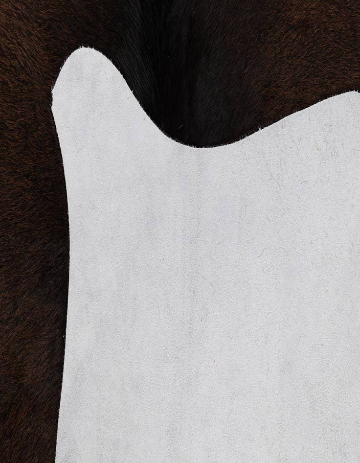 Detail image of 4' 5 x 4' 9 Cowhide Leather Square Rug