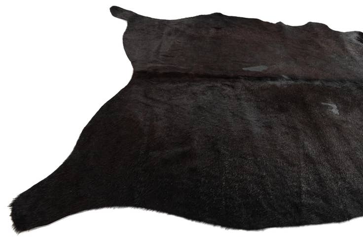 Detail image of 4' 9 x 5' 4 Cowhide Leather Square Rug