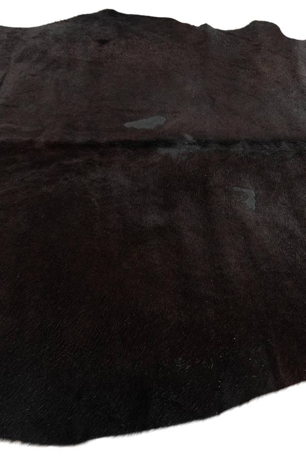 Detail image of 4' 9 x 5' 4 Cowhide Leather Square Rug