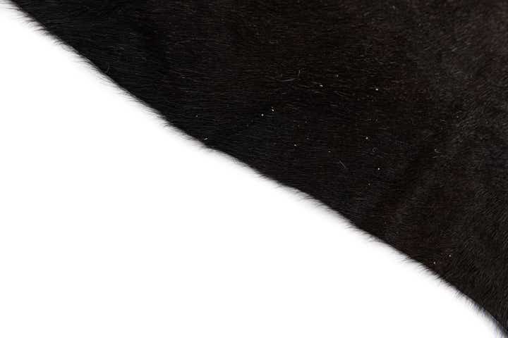 4' 9 x 5' 4 Cowhide Leather Square Rug