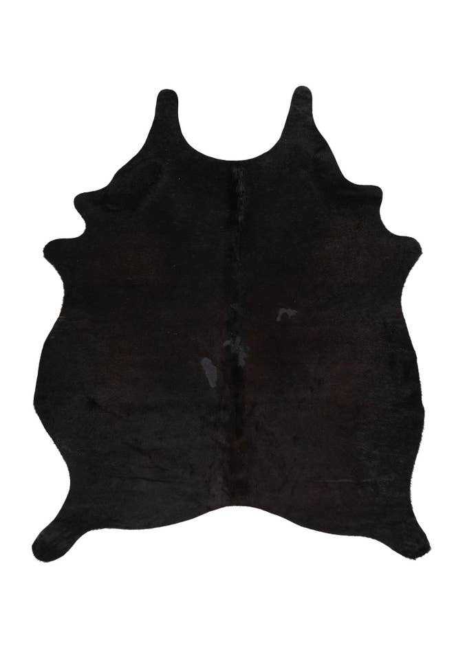 Detail image of 4' 9 x 5' 4 Cowhide Leather Square Rug